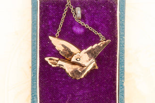 Georgian Diamond Dove Necklace