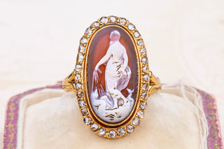 Victorian Cameo Cluster Ring