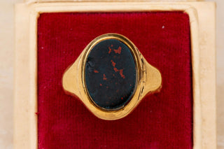 Victorian Bloodstone Locket Signet Ring