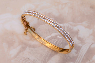 Victorian Seed Pearl Bangle