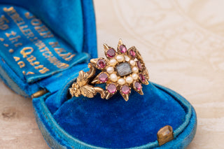 Unusual Georgian Memorial Ring