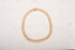 French Gold Amphora Fringe Necklace