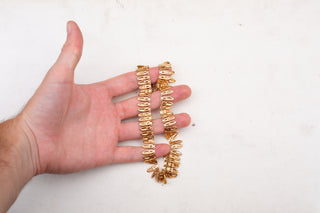 French Gold Amphora Fringe Necklace