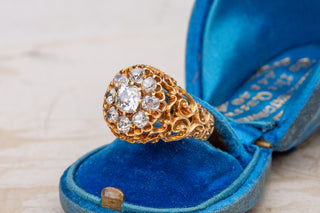 Victorian Diamond Cluster Ring