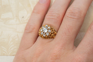 Victorian Diamond Cluster Ring