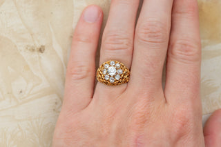 Victorian Diamond Cluster Ring