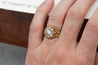 Victorian Diamond Cluster Ring