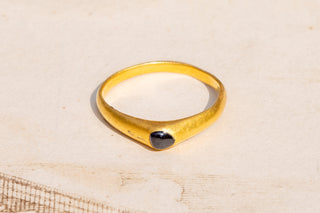 Medieval Sapphire Stirrup Ring