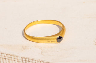 Medieval Sapphire Stirrup Ring