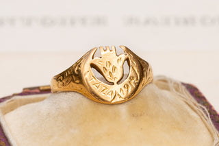 French-Moroccan Gold Military Ring