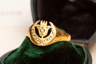 French-Moroccan Gold Military Ring