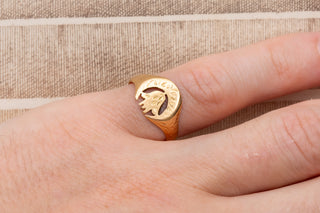 French-Moroccan Gold Military Ring