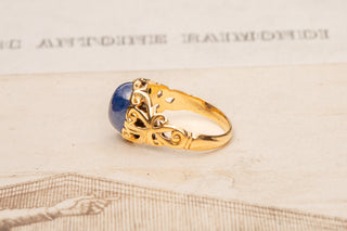 Antique Sapphire Cabochon Ring