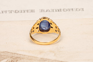 Antique Sapphire Cabochon Ring