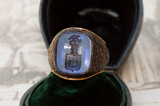 Rare Noble Sapphire and Iron Ring