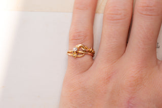 Victorian Diamond Snake Ring