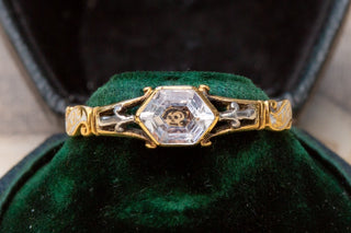 Early Georgian Skull Crystal Ring