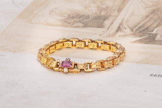 Georgian Ruby and Diamond Bracelet