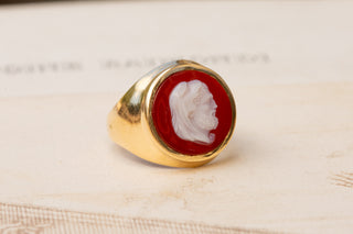 French Hercules Cameo Ring