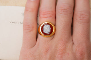 French Hercules Cameo Ring