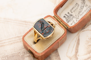 Antique Bloodstone Signet Ring