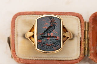 Antique Bloodstone Signet Ring