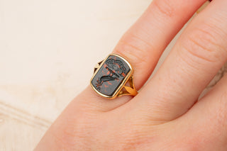 Antique Bloodstone Signet Ring