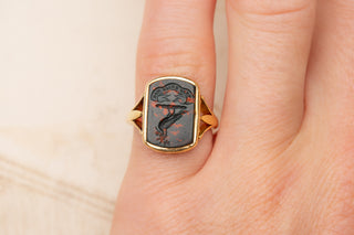 Antique Bloodstone Signet Ring