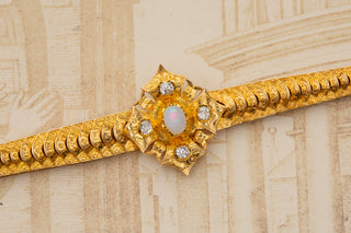 Victorian Opal and Diamond Bracelet