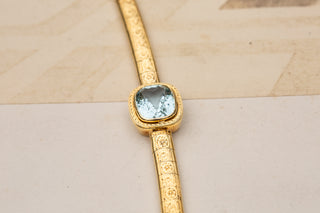 Vintage Gold Aquamarine Bracelet