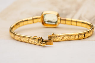 Vintage Gold Aquamarine Bracelet