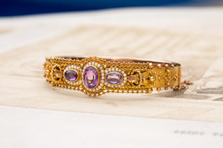 Edwardian Amethyst Bangle