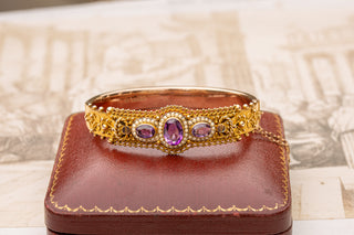 Edwardian Amethyst Bangle