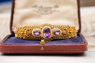 Edwardian Amethyst Bangle