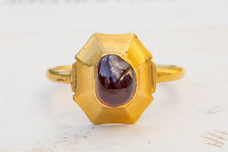 Scarce Medieval Garnet Ring