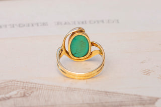 Antique Turquoise Snake Ring