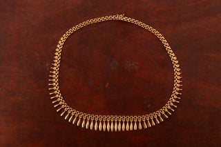 Vintage Italian Fringe Necklace