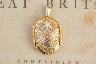 Victorian Gold Hinged Locket