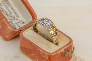 Victorian Sapphire and Diamond Band Ring