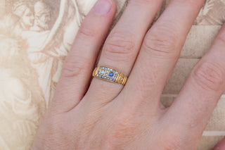 Victorian Sapphire and Diamond Band Ring