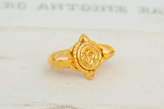 Ancient Javanese Labyrinth Ring