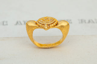 Ancient Javanese Labyrinth Ring