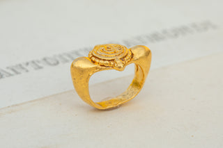 Ancient Javanese Labyrinth Ring