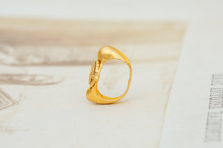 Ancient Javanese Labyrinth Ring