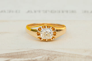 Antique Old Cut Diamond Solitaire