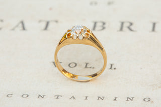 Antique Old Cut Diamond Solitaire