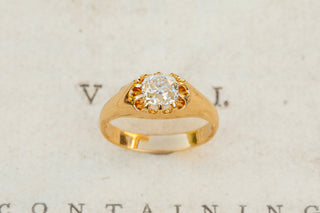 Antique Old Cut Diamond Solitaire