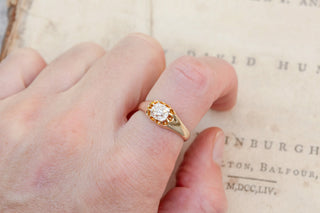 Antique Old Cut Diamond Solitaire