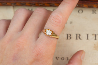 Antique Old Cut Diamond Solitaire