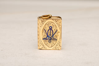 Victorian Masonic Locket Pendant